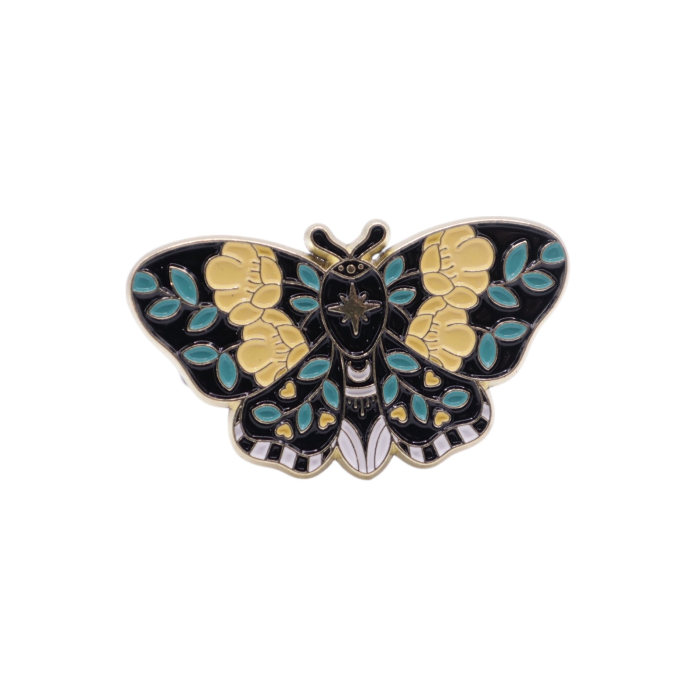 Yellow and Teal Butterfly