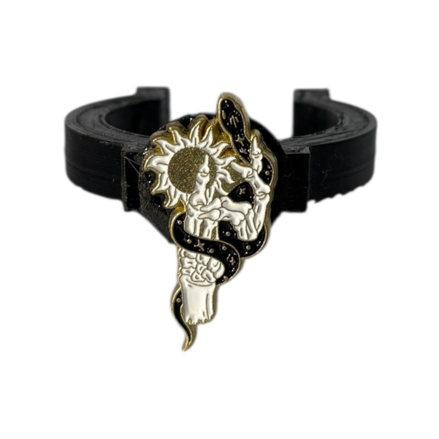 Skeleton Hand with Snake