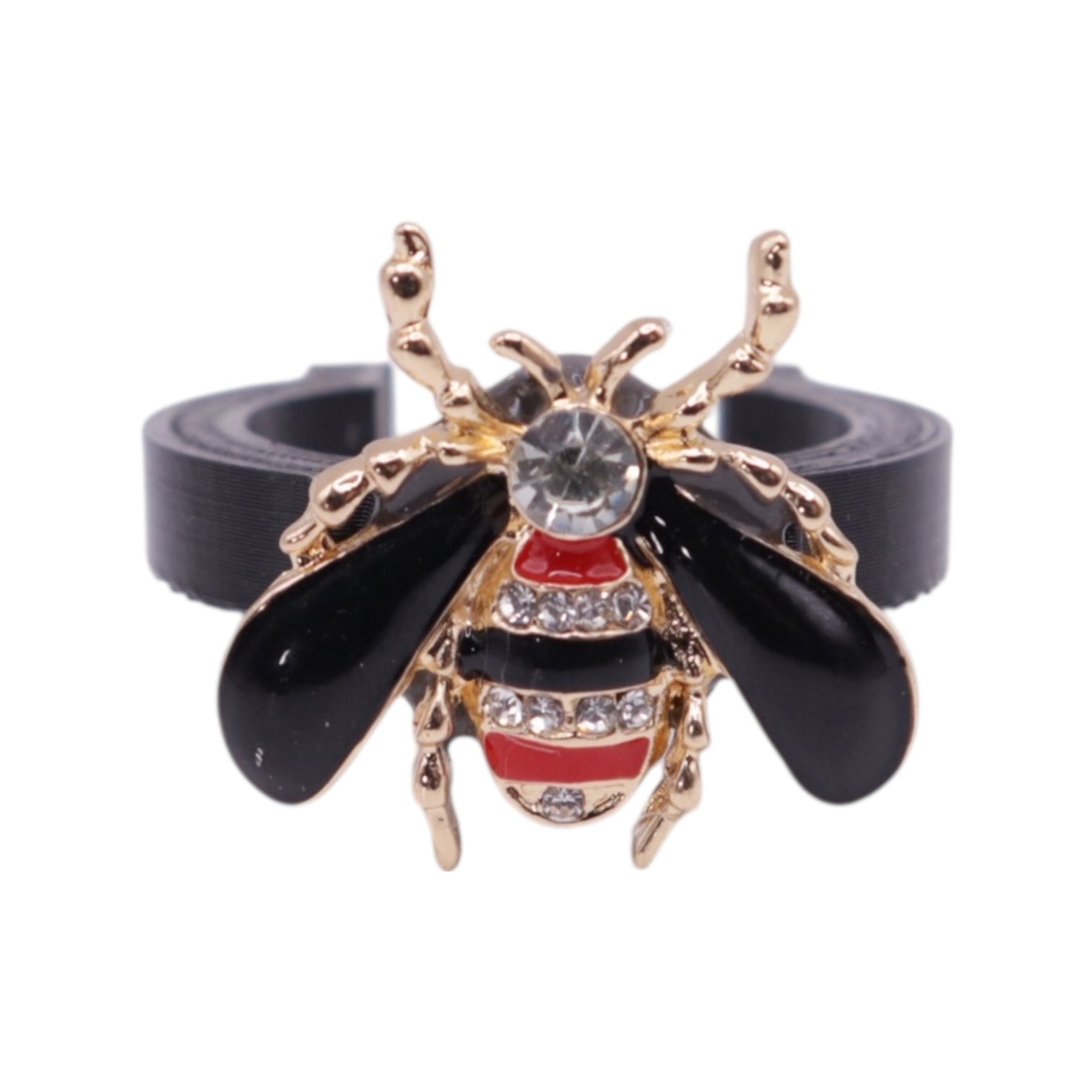 Black and Red Crystal Bumble Bee