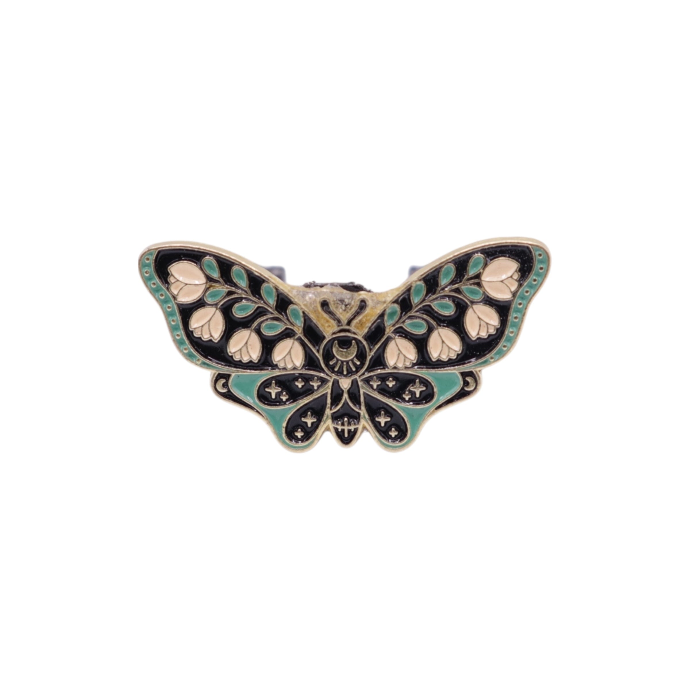 Pink and Teal Moth